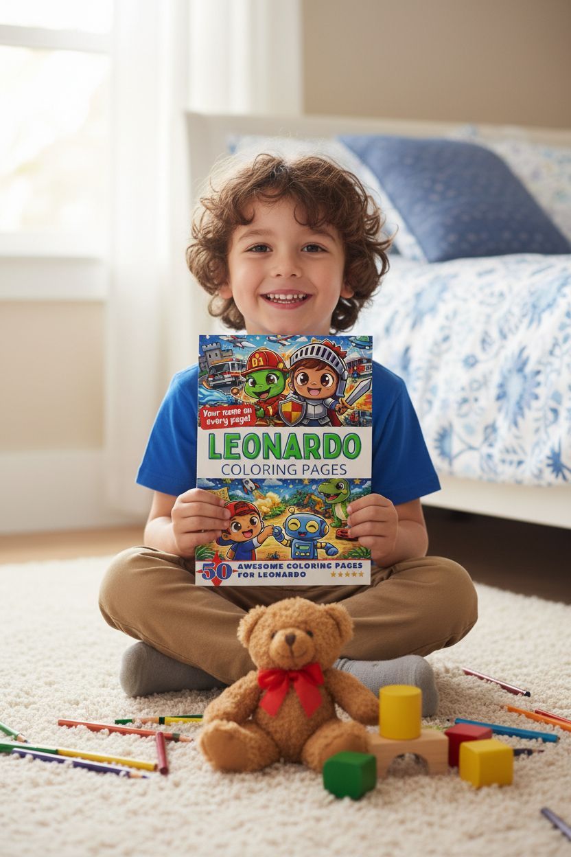 Leonardo personal coloring pages