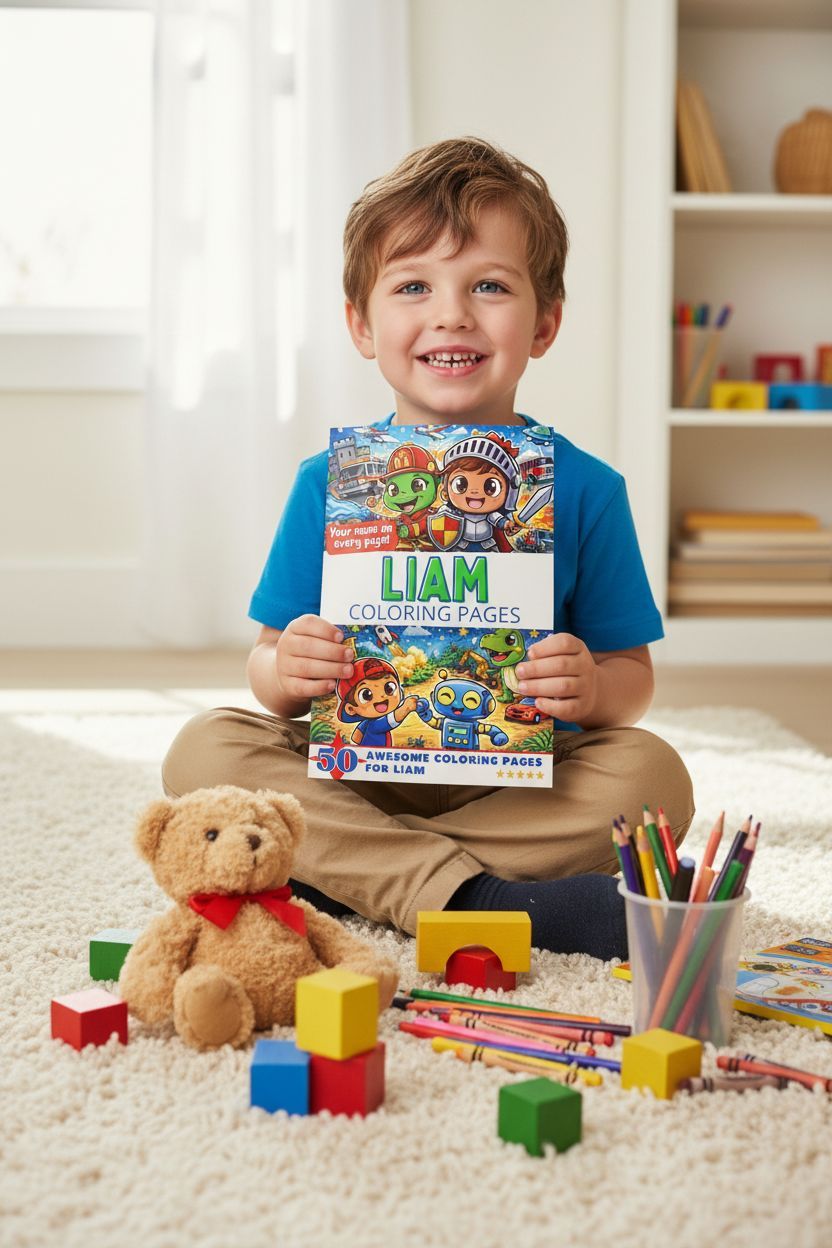 Liam personal coloring pages
