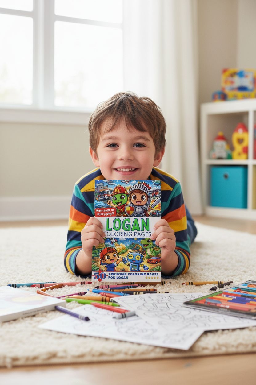Logan personal coloring pages
