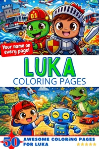 Luka Coloring Book Cover