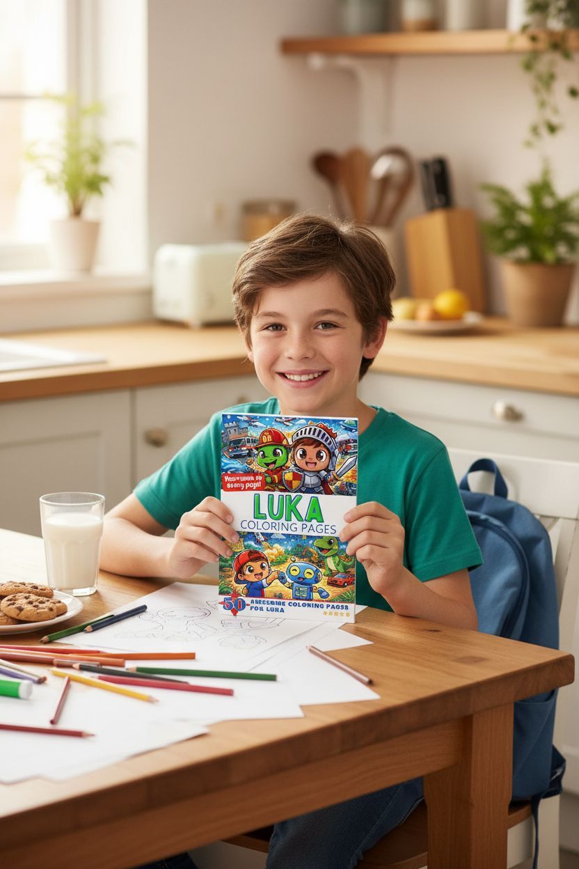 Luka personal coloring pages