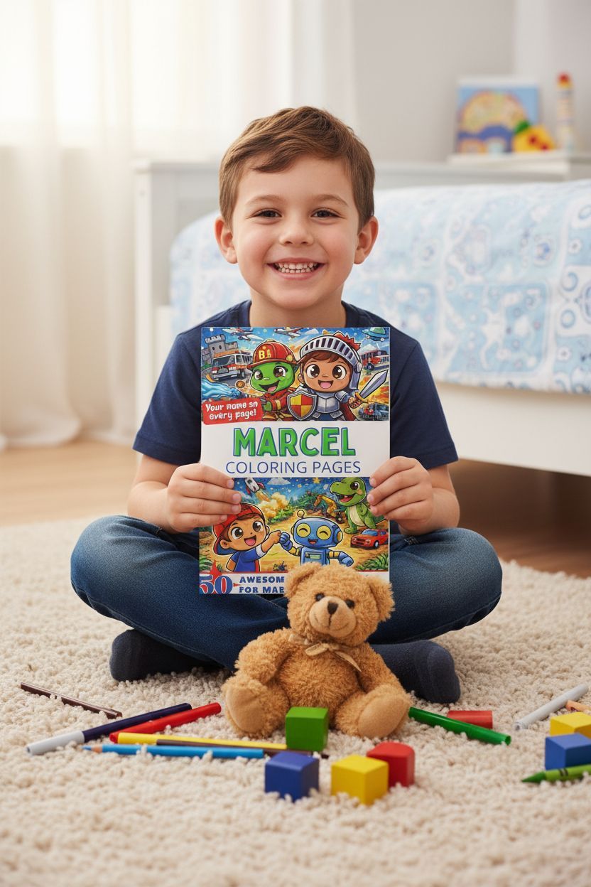 Marcel personal coloring pages