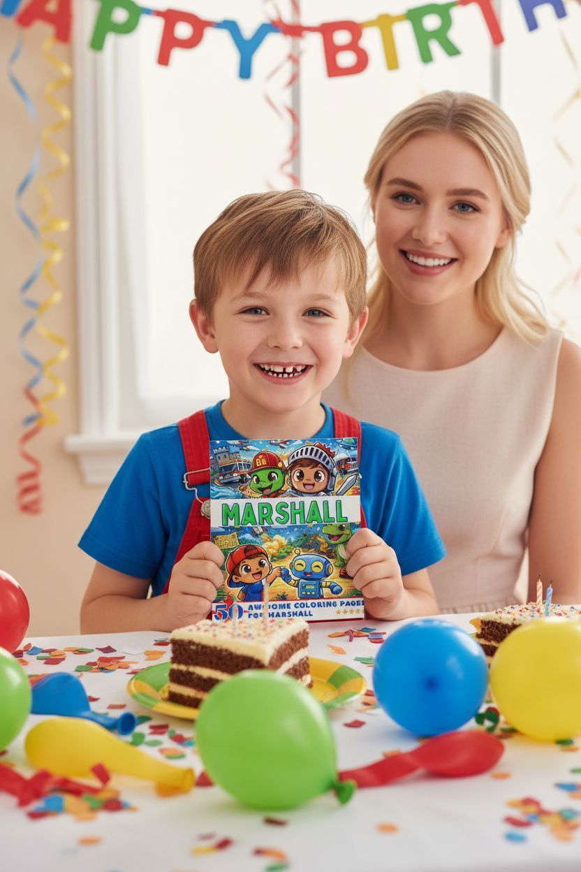 Marshall coloring book in use