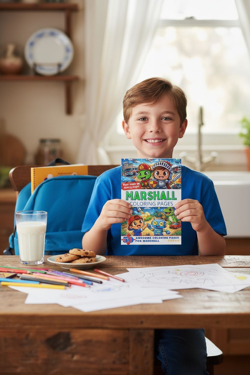 Marshall personal coloring pages