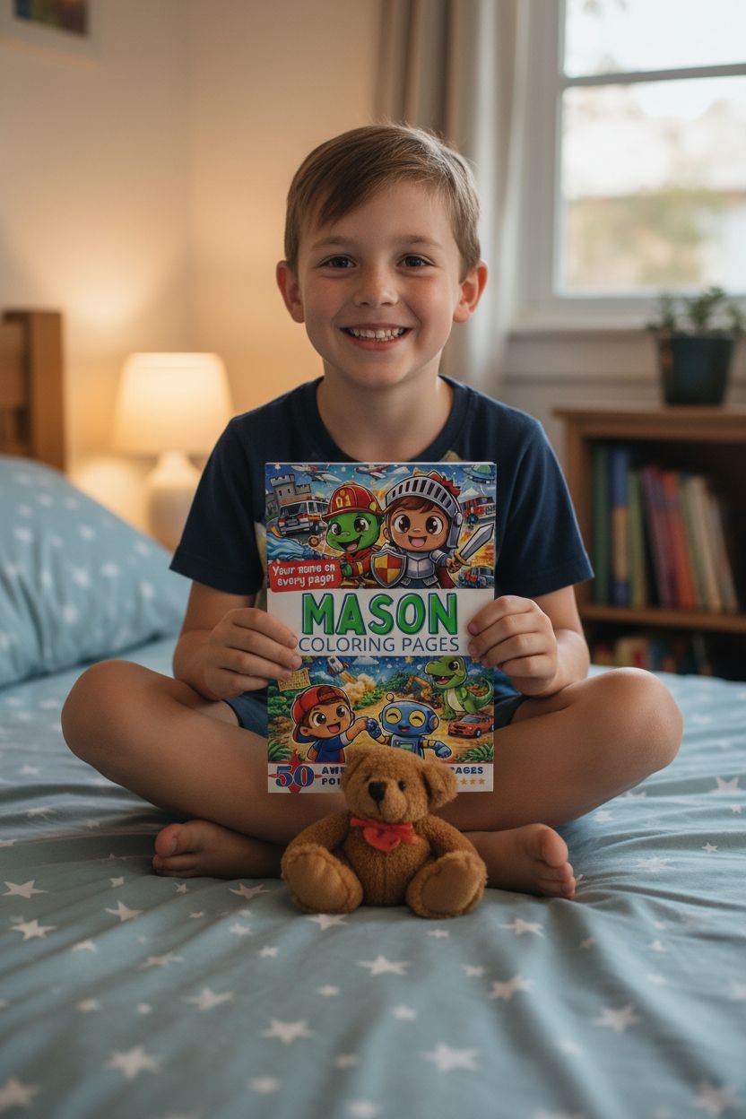 Mason personal coloring pages