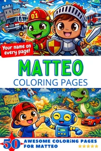 Matteo Coloring Book Cover