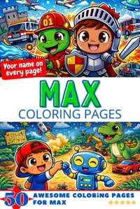 Max Coloring Book Cover