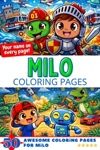 Milo Coloring Book Cover