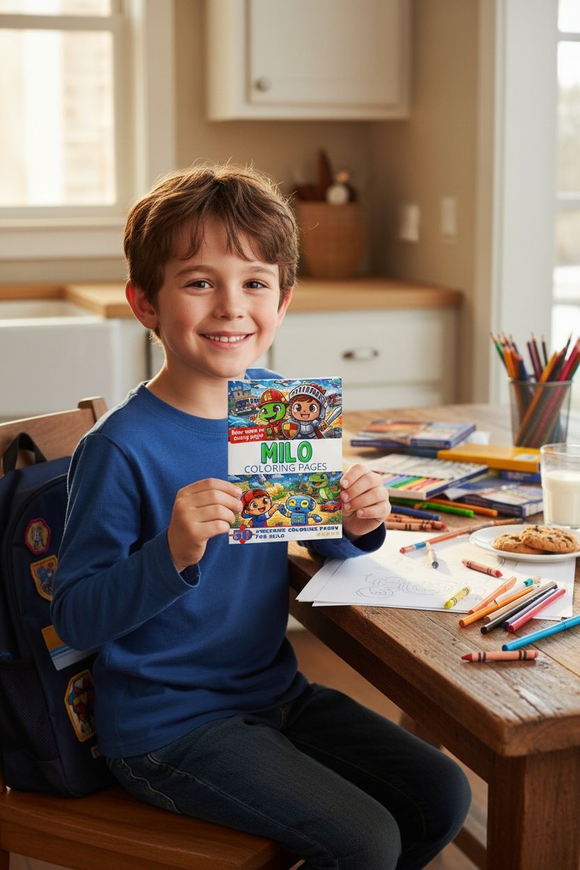 Milo personal coloring pages