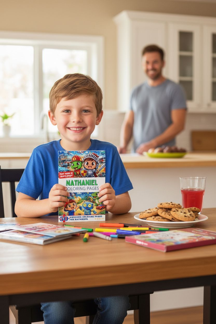 Nathaniel personal coloring pages