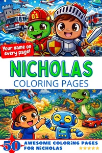 Nicholas Coloring Book Cover