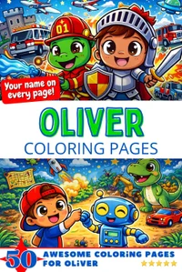 Oliver Coloring Book Cover