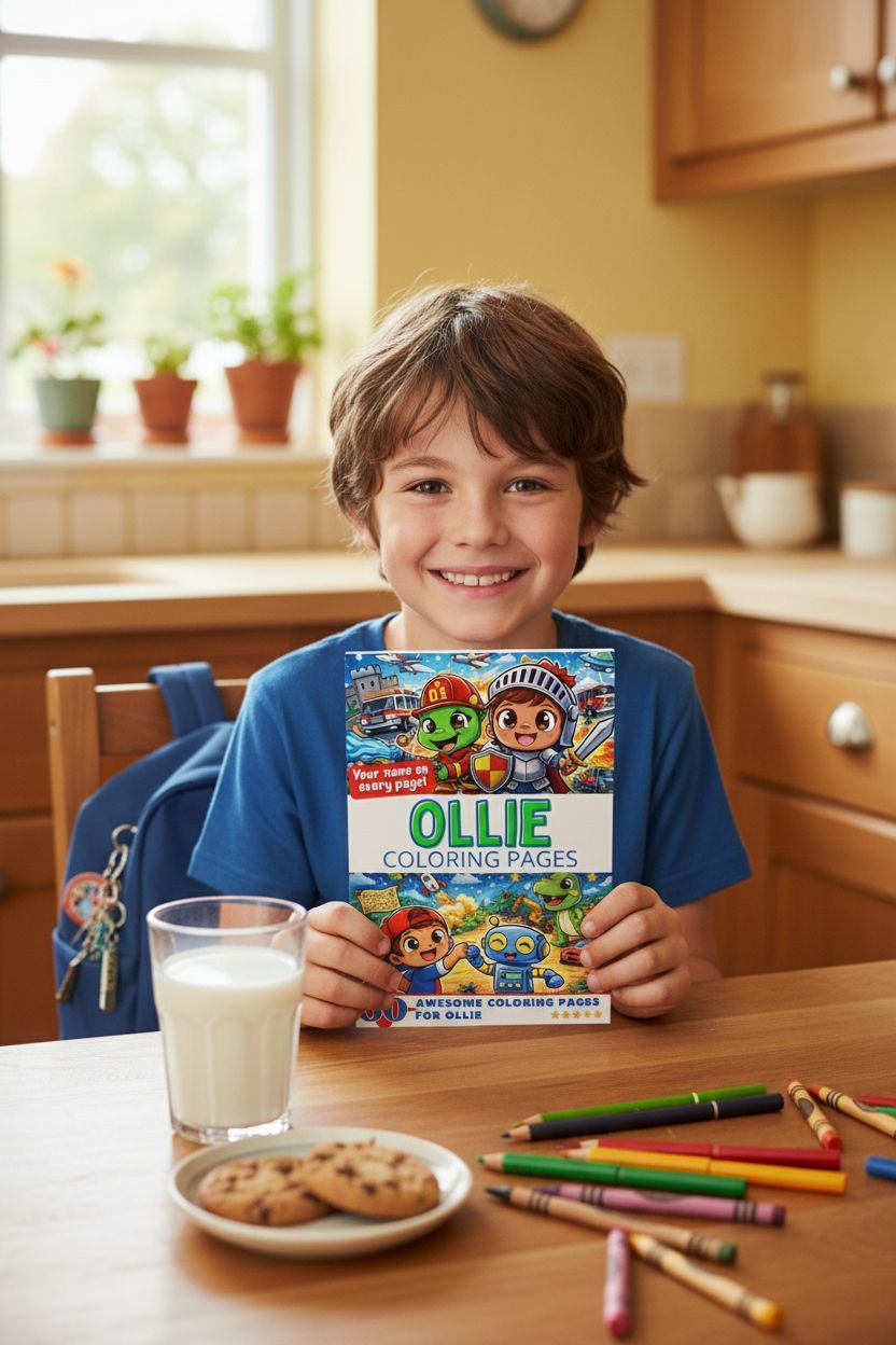 Ollie personal coloring pages