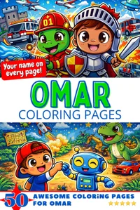 Omar Coloring Book Cover