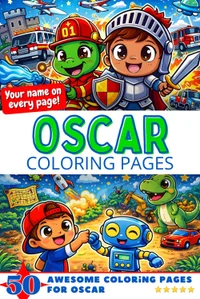 Oscar Coloring Book Cover