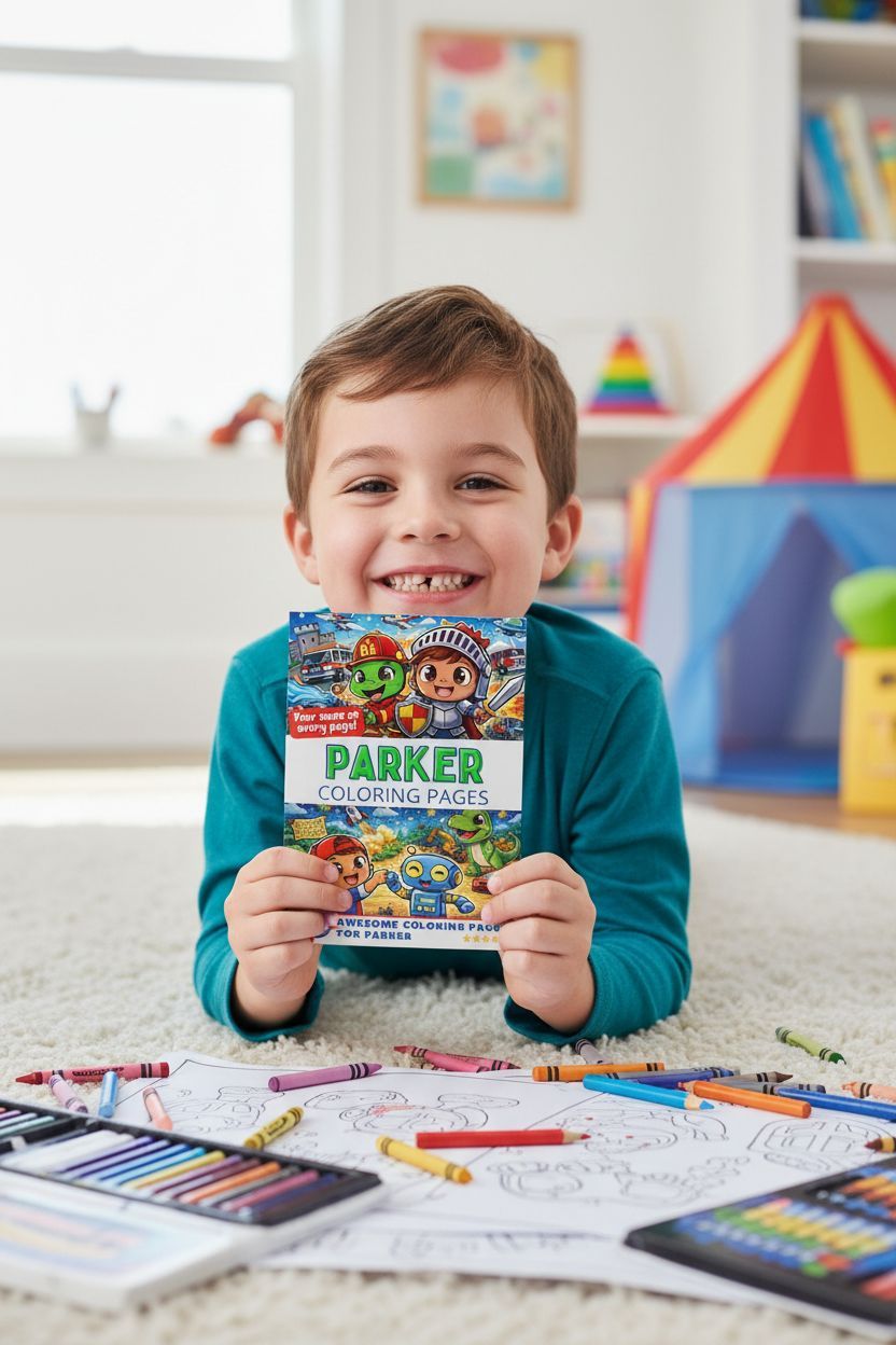 Parker personal coloring pages