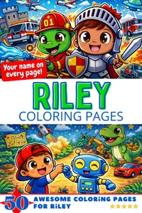 Riley Coloring Book Cover