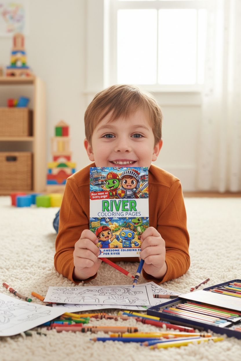 River personal coloring pages