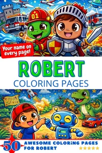 Robert Coloring Book Cover