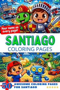 Santiago Coloring Book Cover