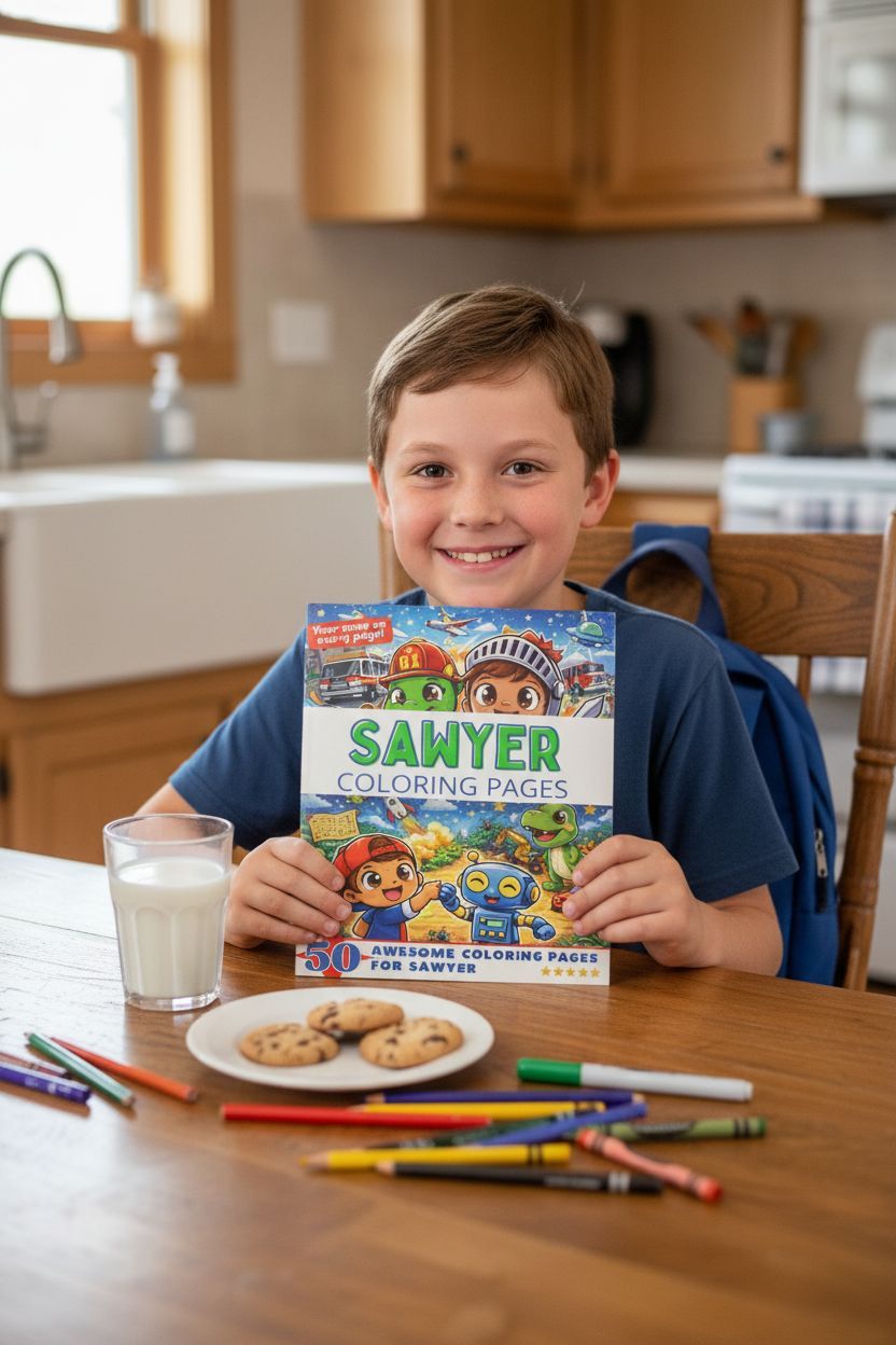 Sawyer personal coloring pages