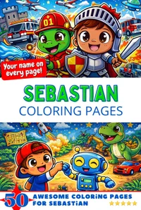 Sebastian Coloring Book Cover