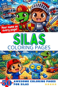 Silas Coloring Book Cover