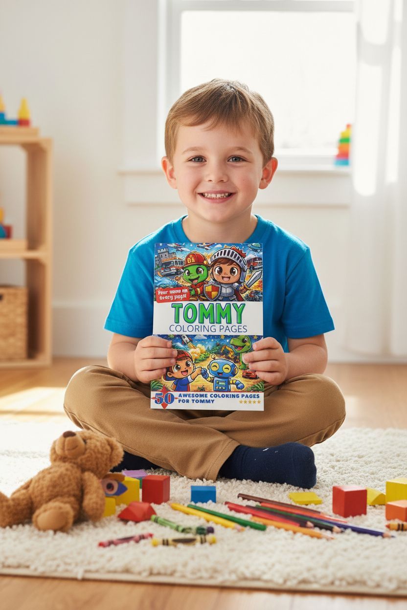 Tommy personal coloring pages
