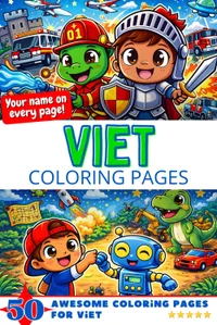 Viet Coloring Book Cover