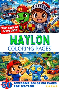 Waylon Coloring Book Cover