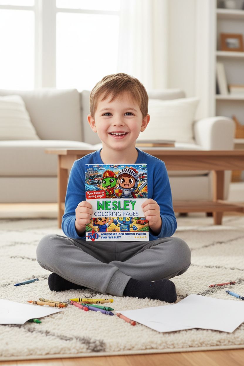 Wesley personal coloring pages