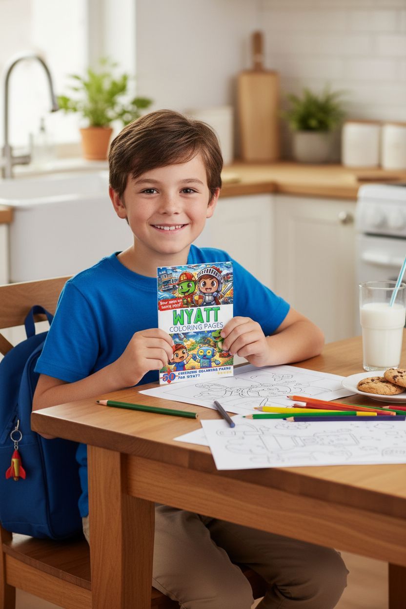 Wyatt personal coloring pages