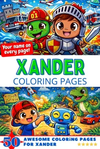 Xander Coloring Book Cover