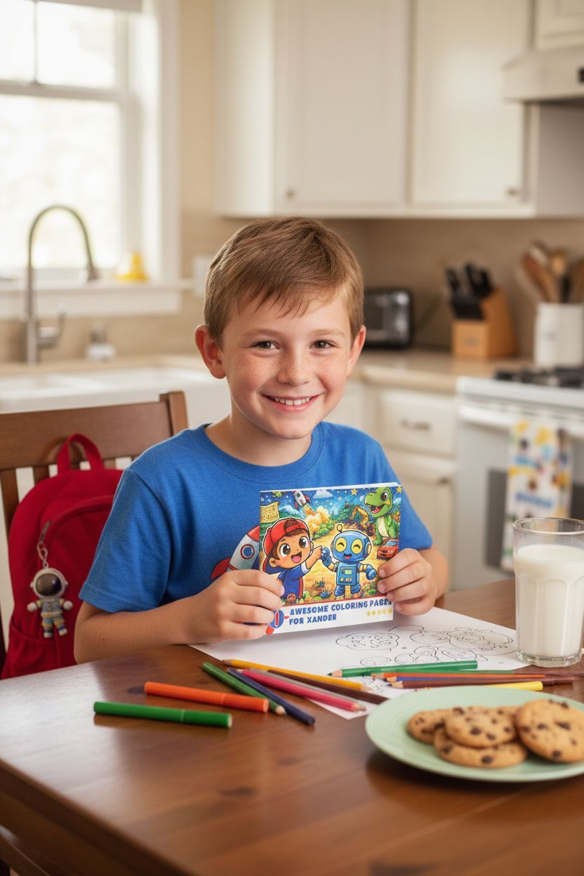 Xander personal coloring pages