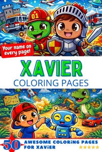 Xavier Coloring Book Cover