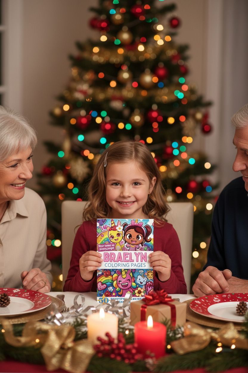 Braelyn Christmas coloring pages gift