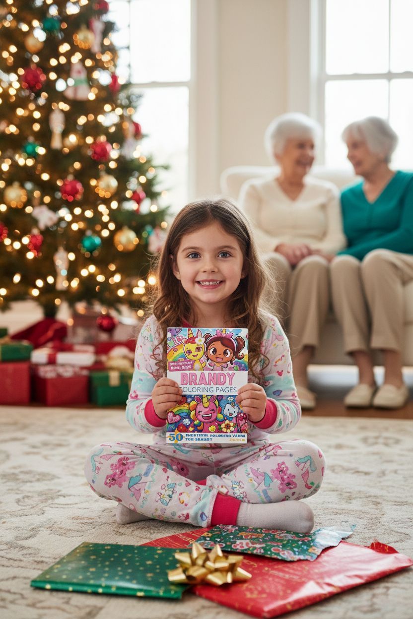 Brandy Christmas coloring pages gift