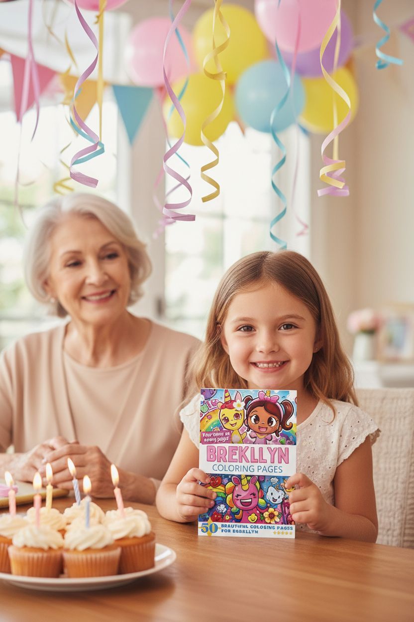 Brekllyn coloring book in use