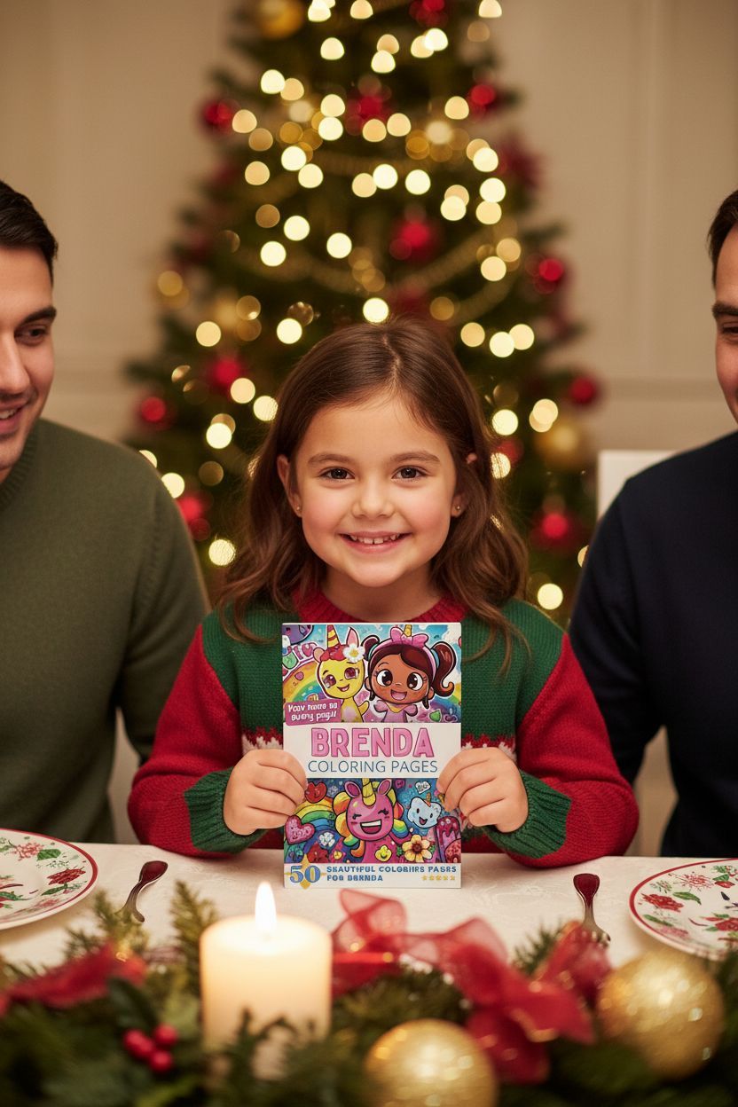 Brenda Christmas coloring pages gift