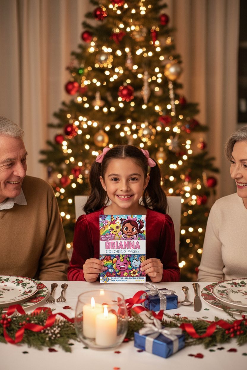 Brianna Christmas coloring pages gift
