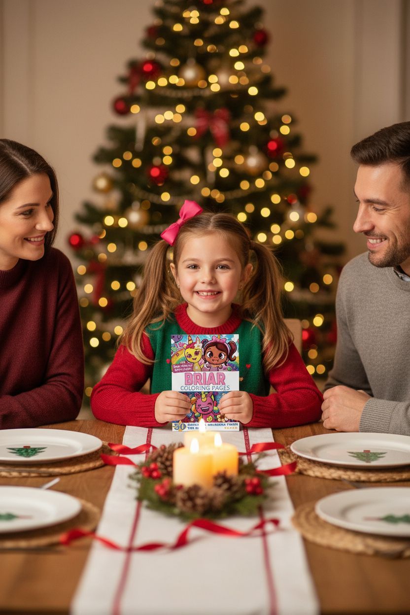 Briar Christmas coloring pages gift