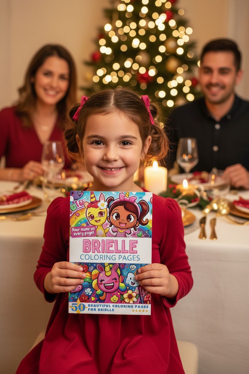 Brielle Christmas coloring pages gift