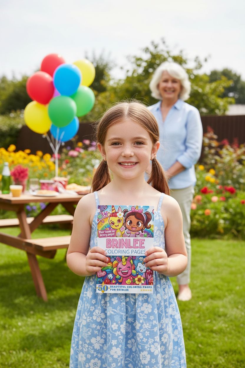 Brinlee coloring book in use