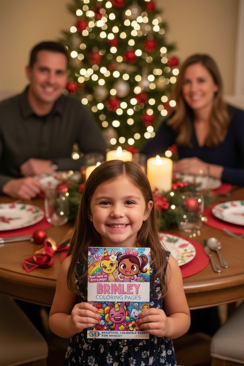 Brinley Christmas coloring pages gift