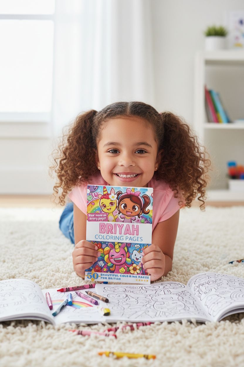 Briyah personal coloring pages