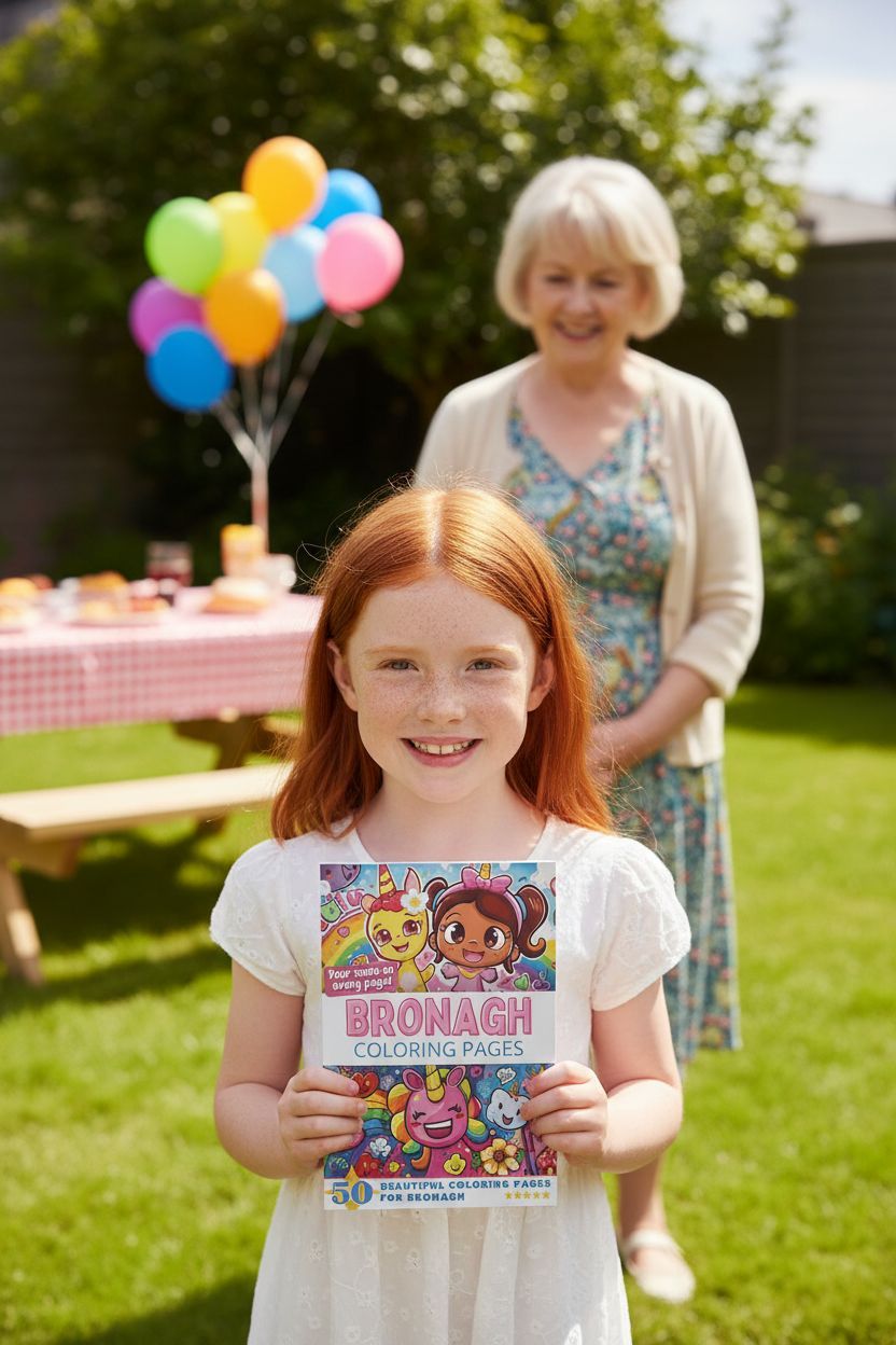 Bronagh coloring book in use