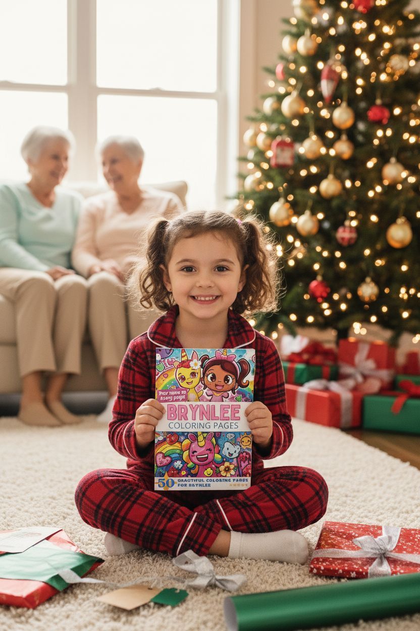Brynlee Christmas coloring pages gift