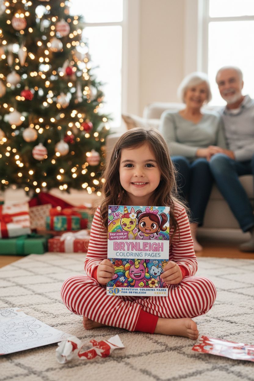 Brynleigh Christmas coloring pages gift