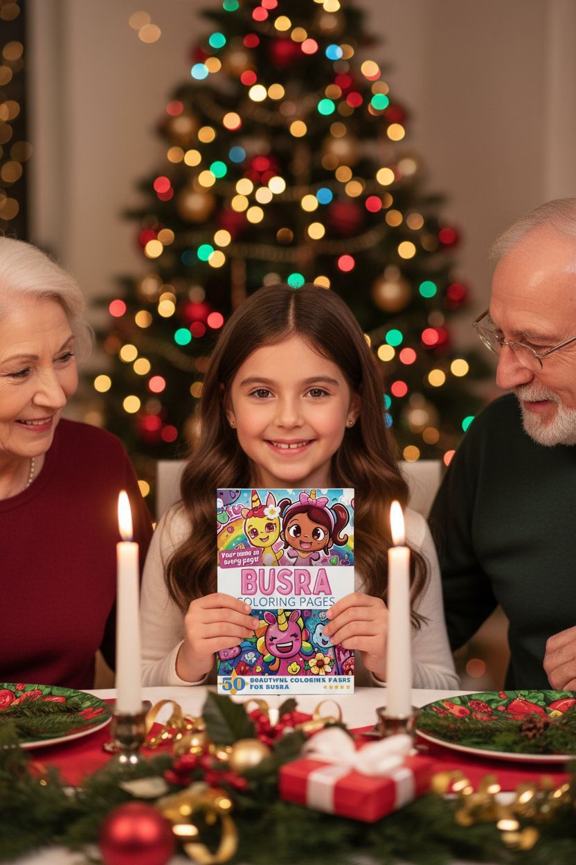 Busra Christmas coloring pages gift