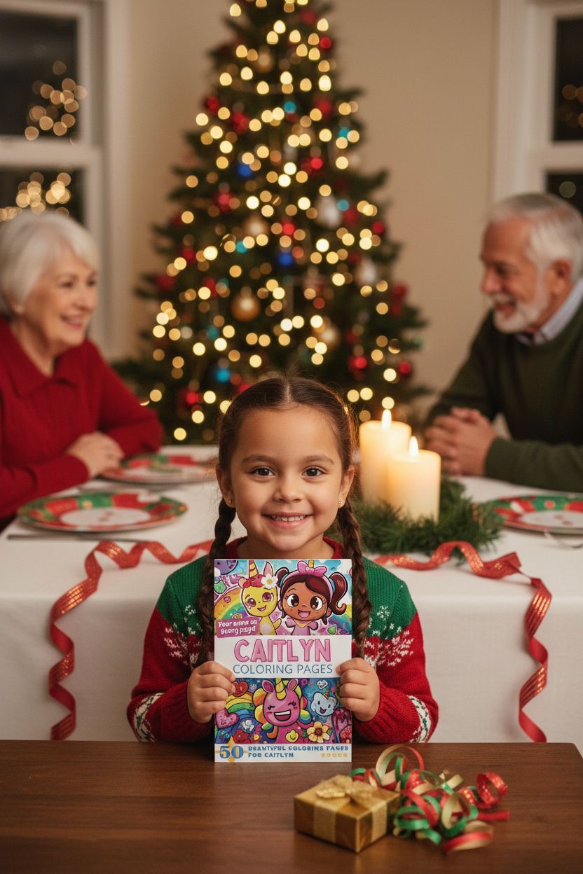 Caitlyn Christmas coloring pages gift